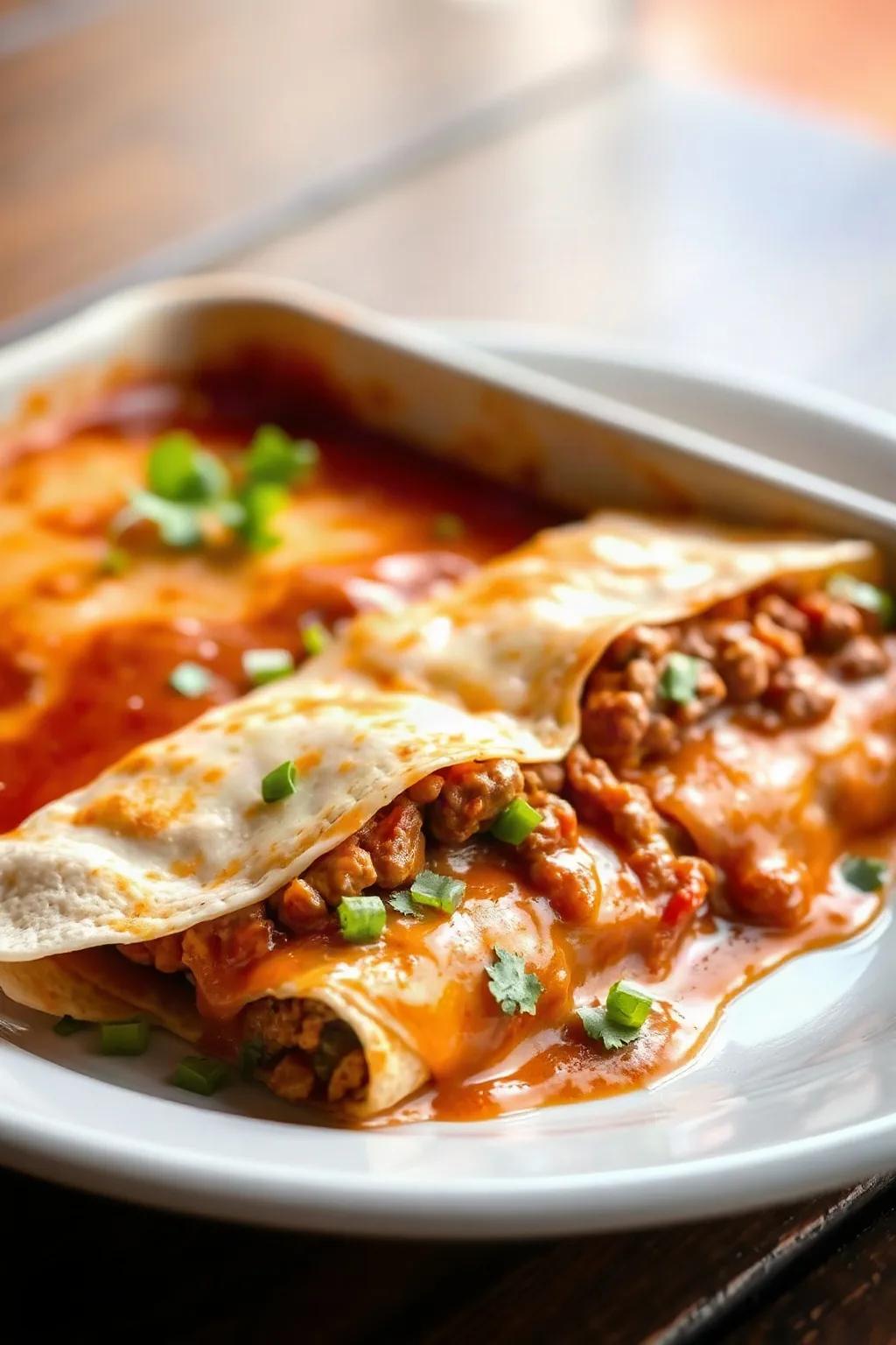 Enchiladas de boeuf