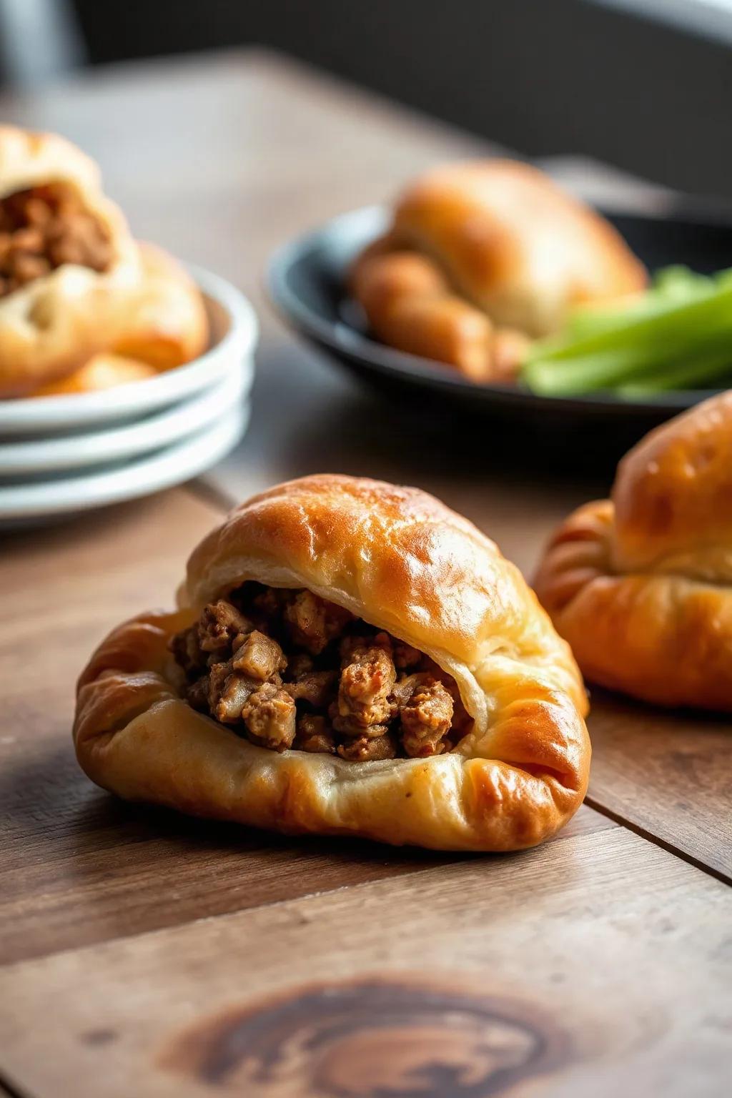 Puff Pastry with Meat Filling