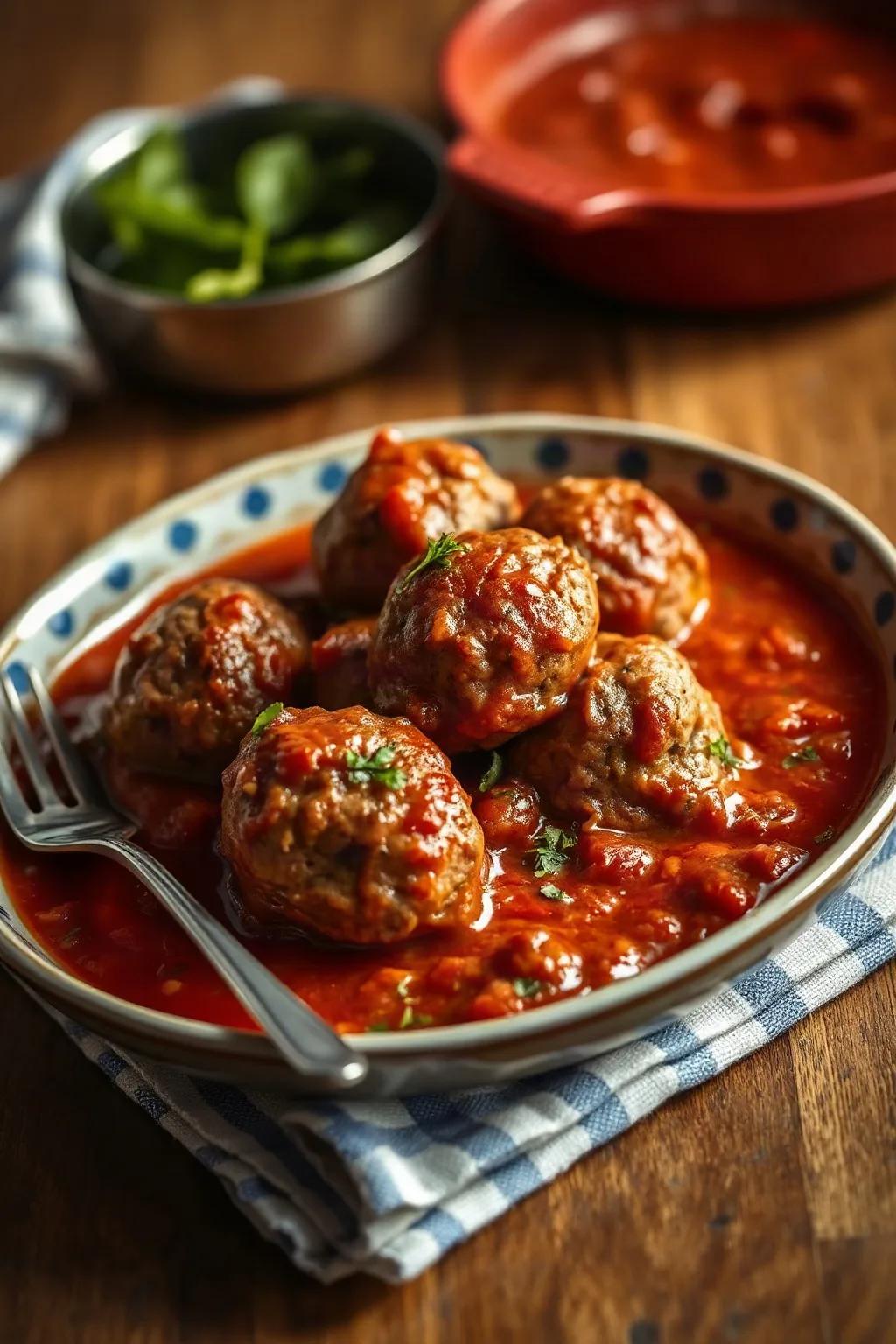Boulettes de viande à la sauce tomate