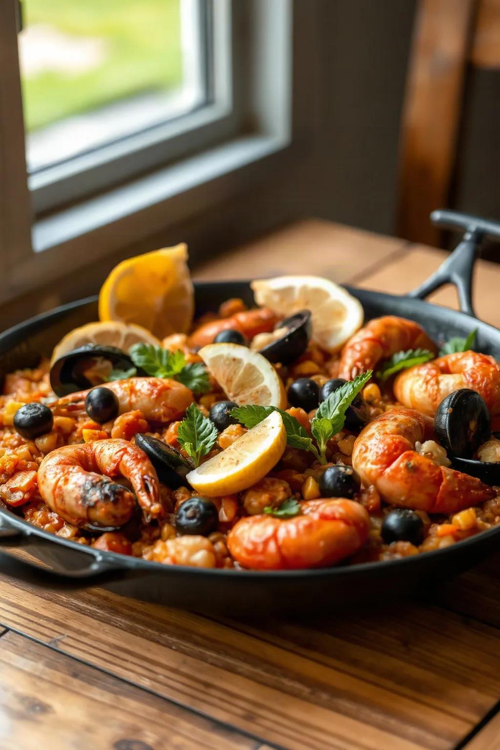 Paella de mariscos