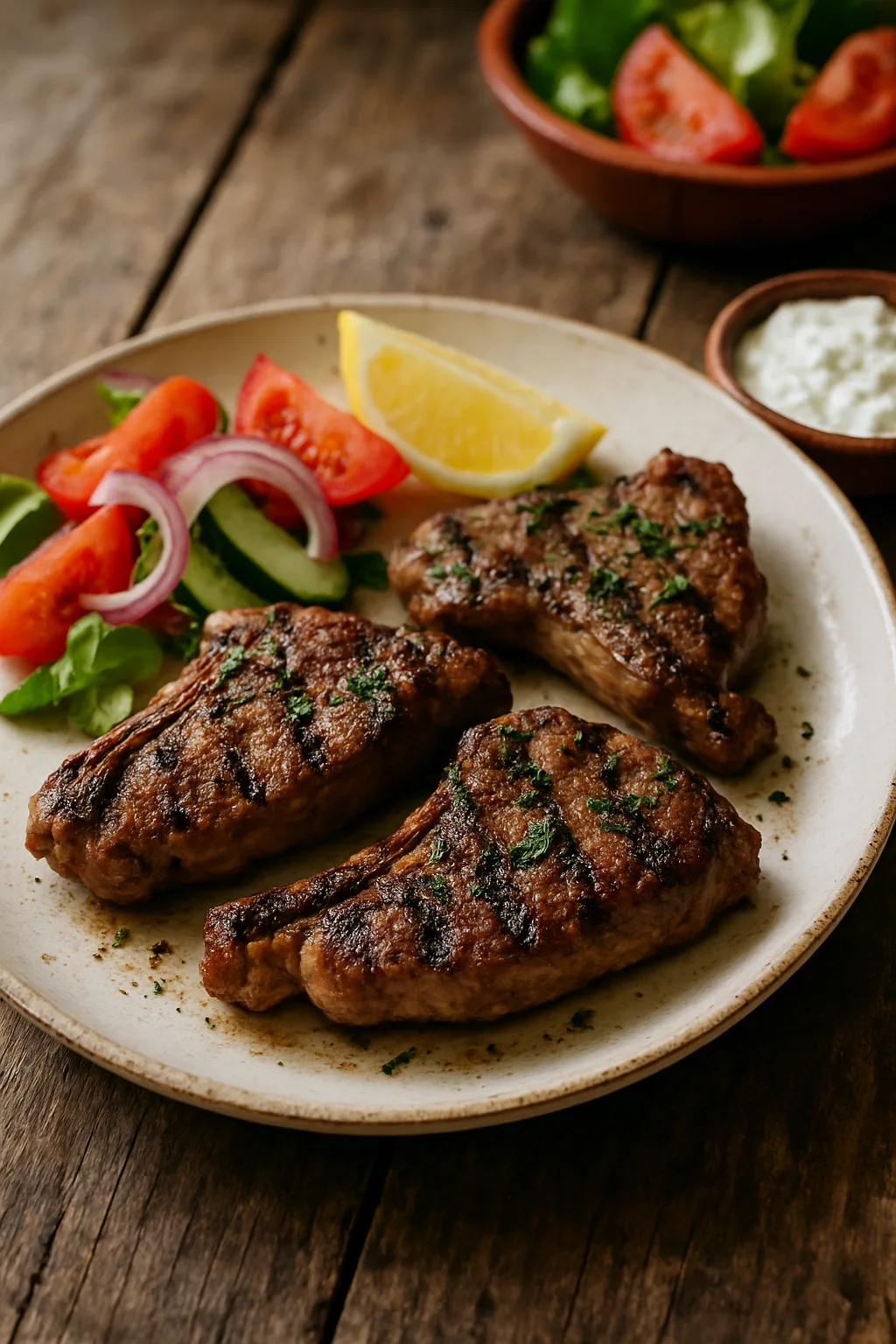 Perfectly Grilled Lamb Steaks