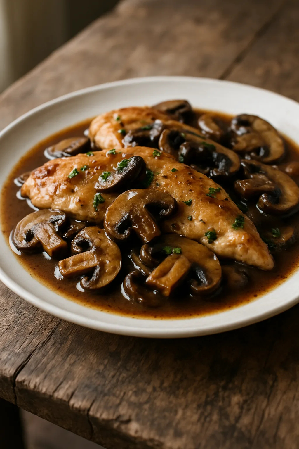 Chicken Marsala with Portobello Mushrooms