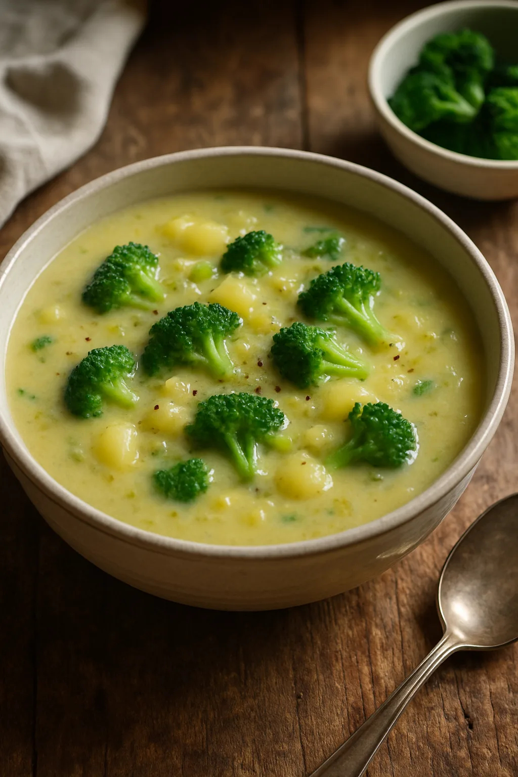 Potato Leek Soup with Broccoli