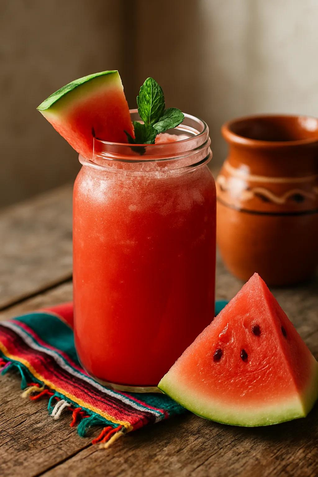 Refreshing Watermelon Agua Fresca