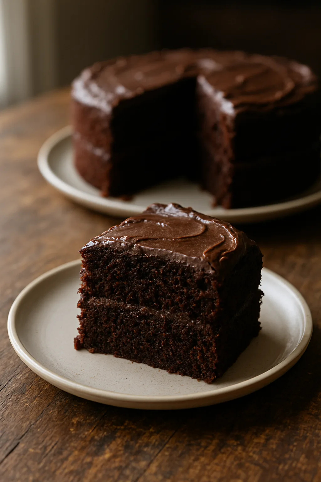 Moist Chocolate Applesauce Cake