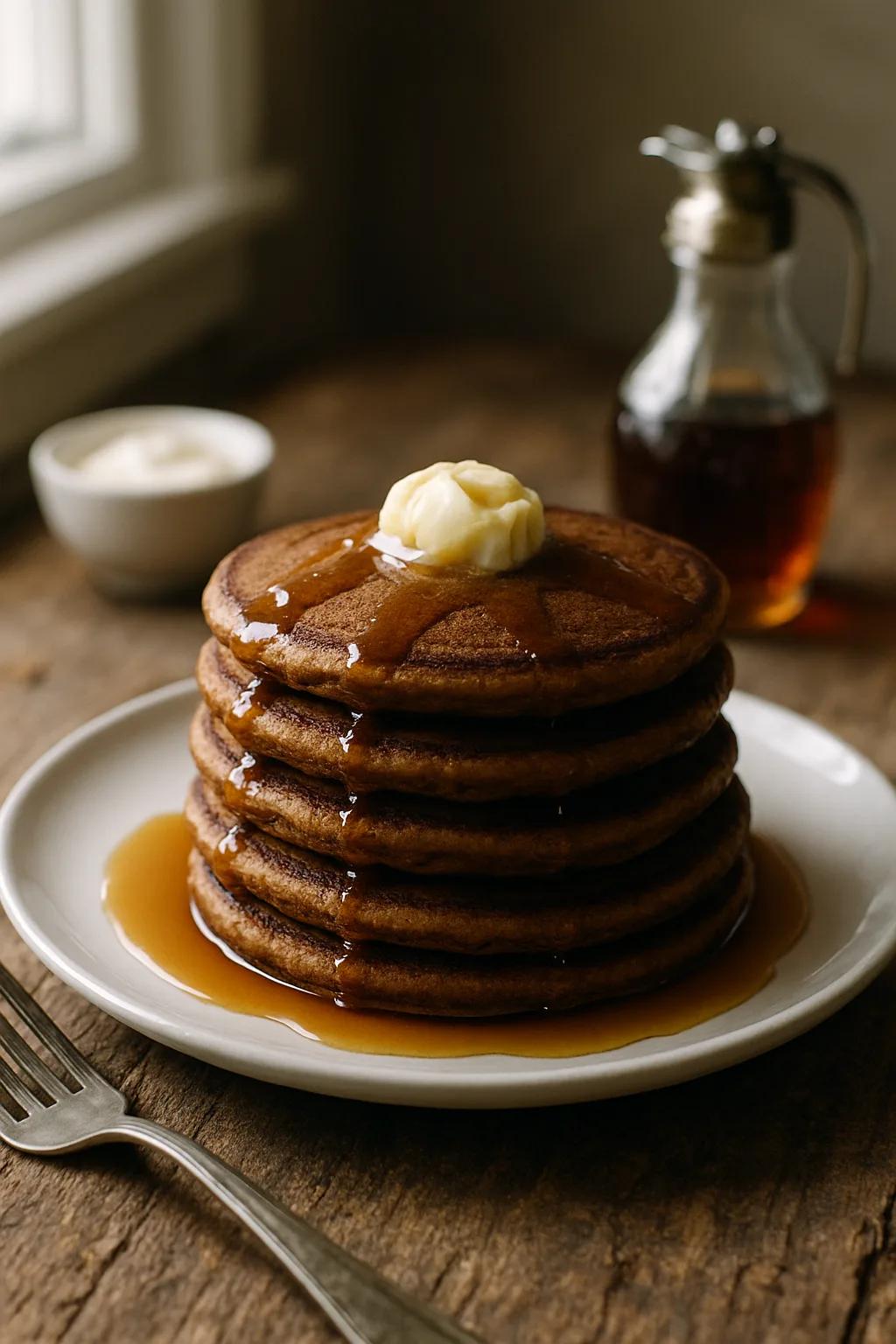 Delicious Gingerbread Pancakes