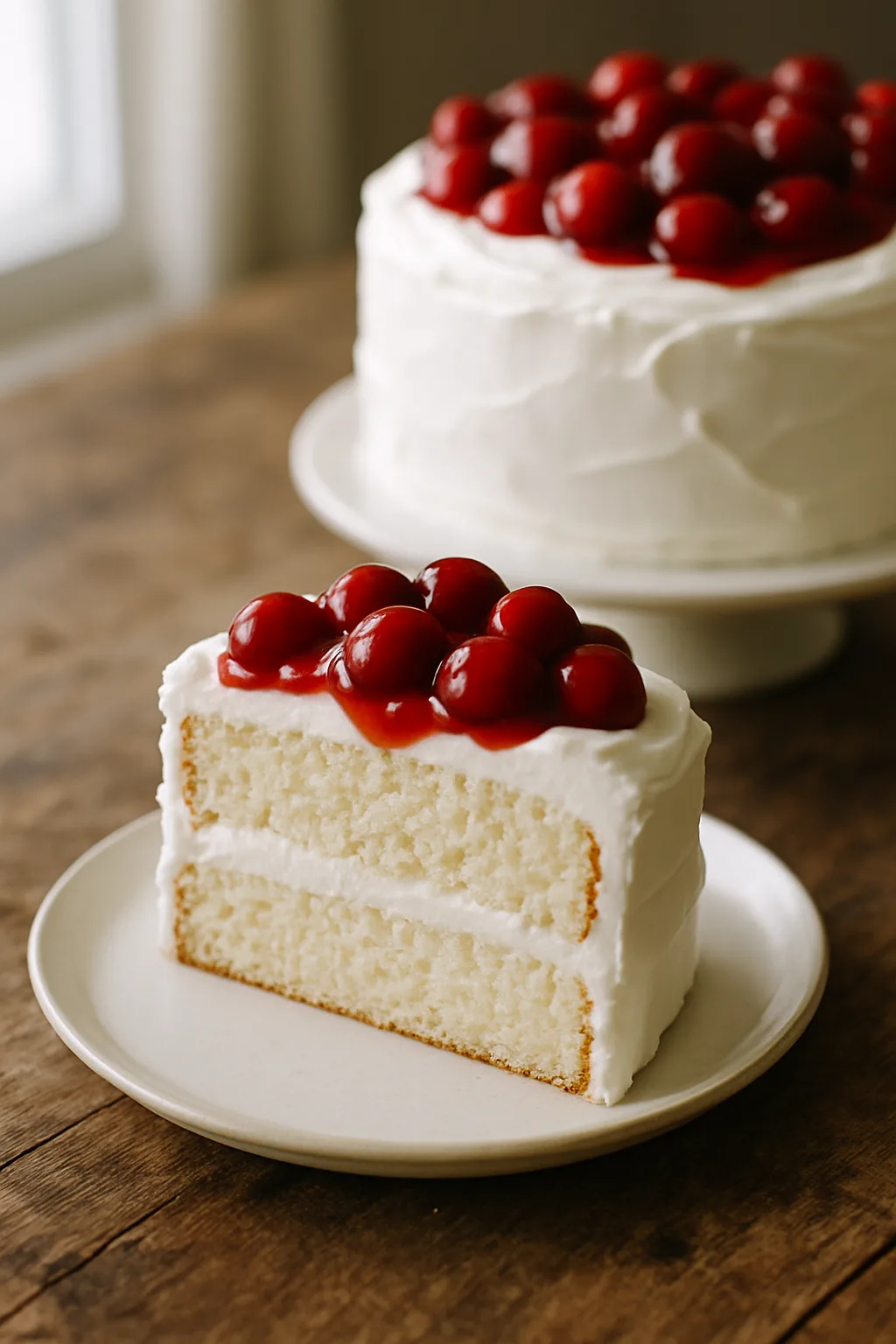 Gâteau Cerises dans la Neige