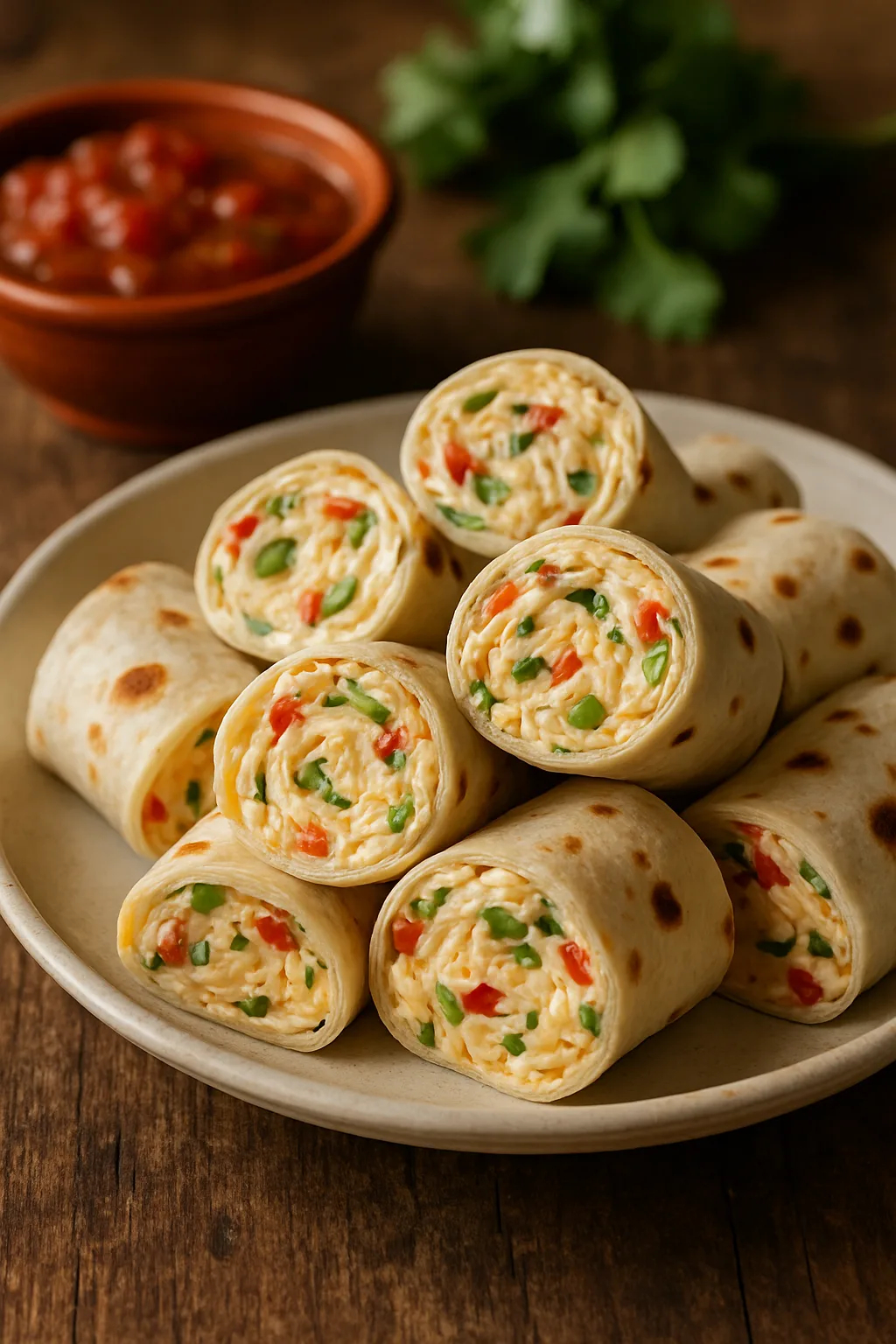 Rollitos de Tortilla con Queso
